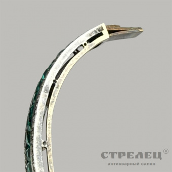 Золотой браслет с изумрудами и бриллиантами. Россия, нач. 20 в.